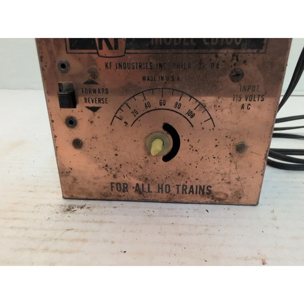 Vintage KF Power Pack Train Transformer HO Trains Model CB100 WORKS